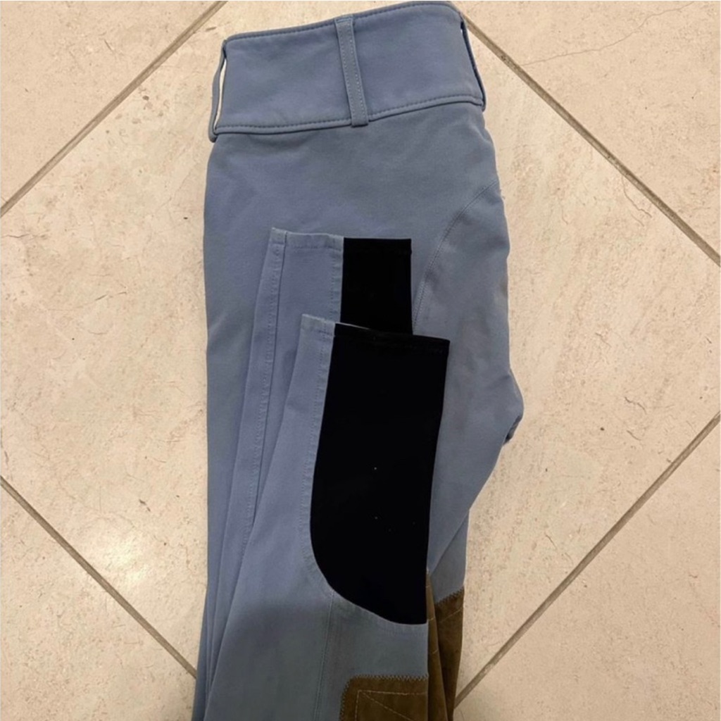 Kids Sz 14 The Tailored Sportsman Lt Blue Riding Breeches